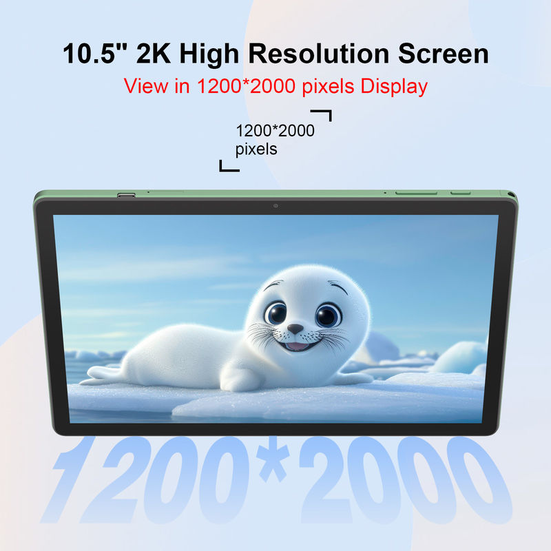C ý tưởng mới nhất 10.5 Inch màn hình cảm ứng Android Tablet với SIM kép CM10500 Plus màu xanh lá cây