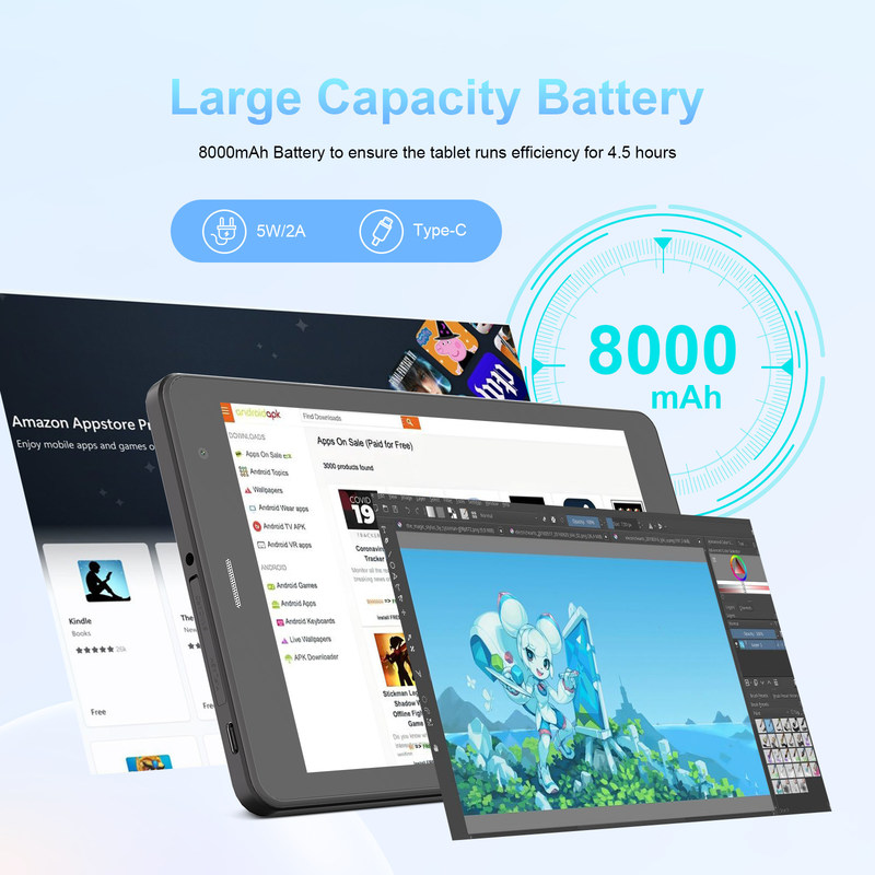 C Idea Máy tính bảng WiFi 5G cho sinh viên Với hỗ trợ SIM Máy tính bảng 8 inch PC CM817Pro max