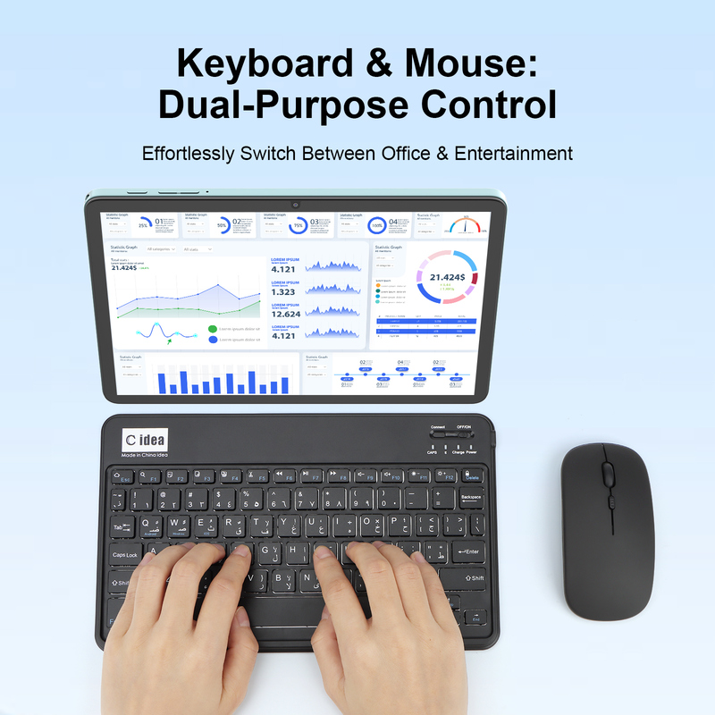 Máy tính bảng C Idea 10.1 inch CPU MTK WIFI Android Hỗ trợ 2 SIM CM8800plus Màu xanh lam