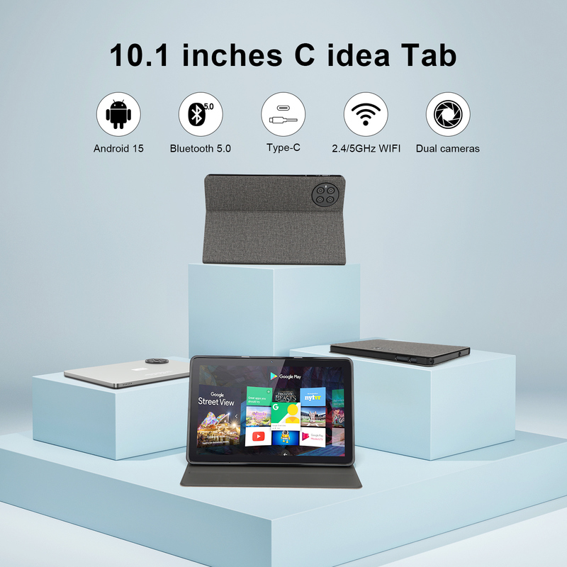 C Idea 10.1 Inch SIM Tablet WIFI Android Tablet Với bút stylus CM8800plus bạc