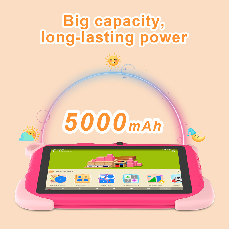 Máy tính bảng thông minh giáo dục Android 15 C Idea 7 inch cho học sinh CM78 màu hồng