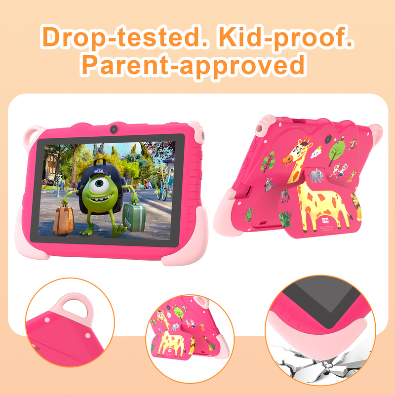 Máy tính bảng thông minh giáo dục Android 15 C Idea 7 inch cho học sinh CM78 màu hồng