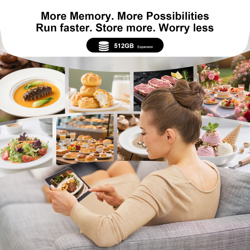 Máy tính bảng C idea 7 inch Wifi kèm ốp, bộ nhớ 8+256GB, bộ xử lý Quad Core, màn hình IPS cảm ứng 600x1024 CM528 Xám