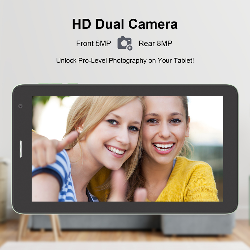 C ý tưởng Máy tính bảng Wifi 7 inch với vỏ 8+256GB Bộ nhớ Quad Core Processor 600x1024 IPS màn hình cảm ứng CM528 Xanh