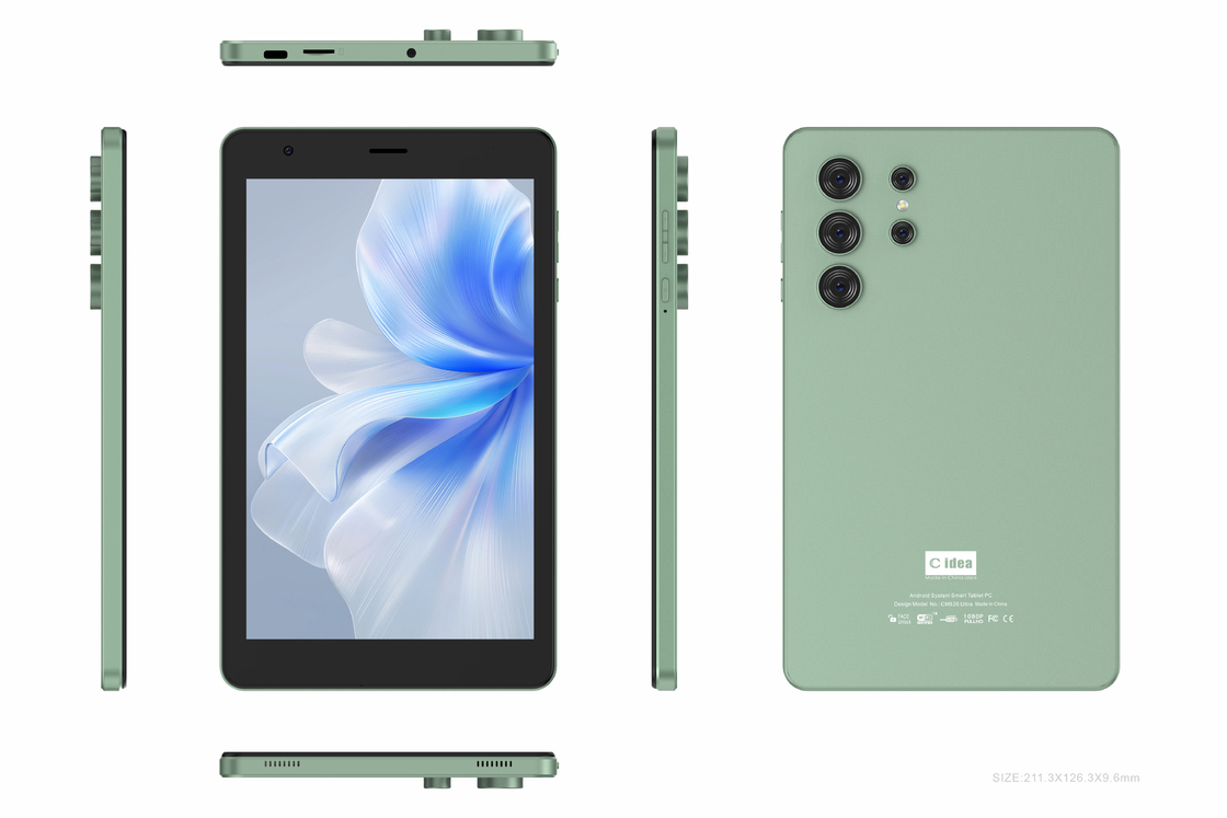 Máy tính bảng Wifi C idea 8 inch với bộ nhớ 8+512GB, Chip xử lý lõi tứ MTK6737, Màn hình cảm ứng IPS 800x1280 CM826