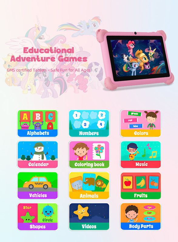 C Idea 7 Inch Android 14 Tablet thông minh giáo dục cho sinh viên CM88 màu hồng