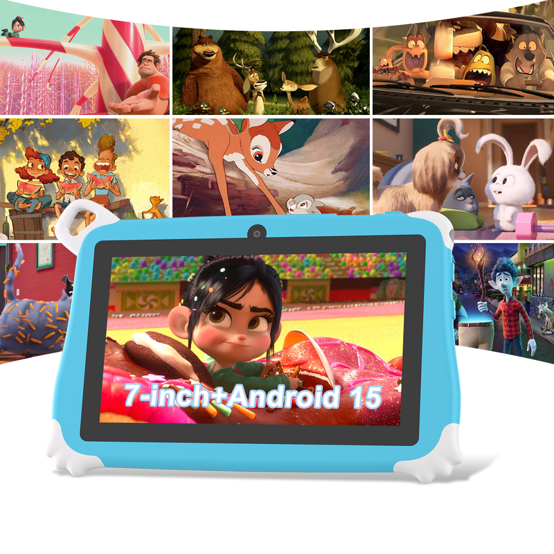 Máy tính bảng C Idea Android 15 cho trẻ em 8+256GB, Máy tính bảng giáo dục Kidspad với Ứng dụng thân thiện CM86 màu xanh lam
