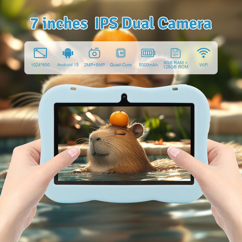 C ý tưởng thanh thiếu niên 7 Inch Tablet Android 15 với khe cắm thẻ tf, WiFi, 6GB + 128GB, 1024 * 600 IPS incell CM66