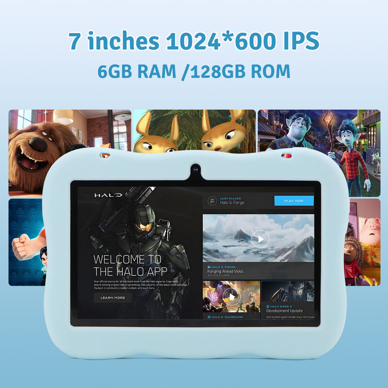 C ý tưởng thanh thiếu niên 7 Inch Tablet Android 15 với khe cắm thẻ tf, WiFi, 6GB + 128GB, 1024 * 600 IPS incell CM66