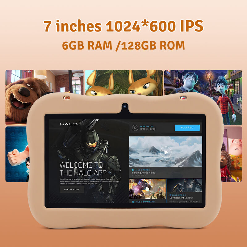 C ý tưởng thanh thiếu niên 7 Inch Tablet Android 15 với khe cắm thẻ tf, WiFi, 6GB + 128GB, 1024 * 600 IPS incell CM66