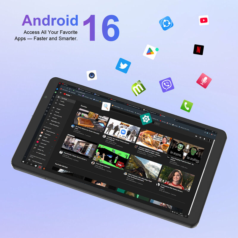 C ý tưởng 8 Inch Smart Tablet PC Với bàn phím 8GB RAM + 512 ROM 800 * 1340 IPS Incell màn hình cảm ứng màn hình hiển thị CM866 ĐEN