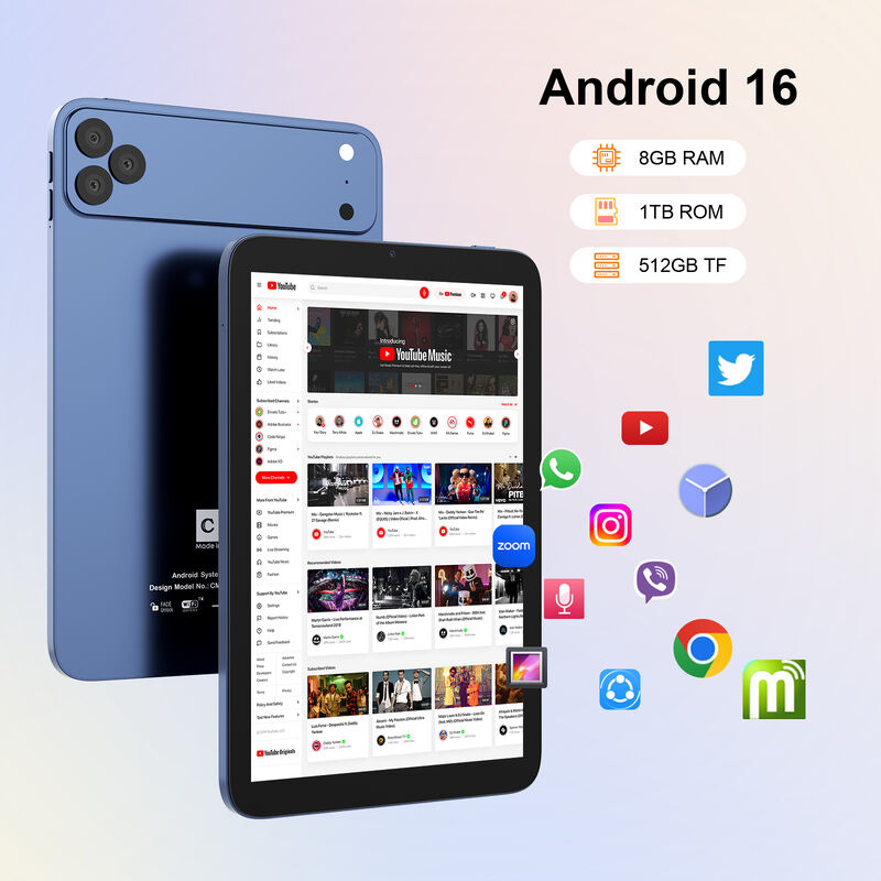 C ý tưởng 10,1 inch Android Wifi màn hình cảm ứng màu xanh Tablet PC với bàn phím 5G Quad-core CM10017Air