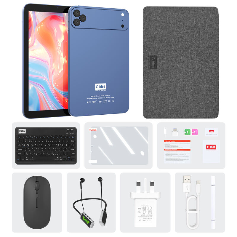 C ý tưởng 10,1 inch Android Wifi màn hình cảm ứng màu xanh Tablet PC với bàn phím 5G Quad-core CM10017Air