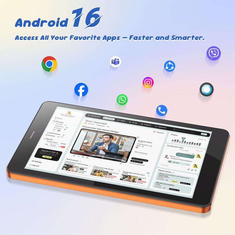 C ý tưởng máy tính bảng Wifi 7 inch với vỏ 8+256GB lưu trữ Quad Core Processor 600x1024 IPS màn hình cảm ứng CM517 không khí