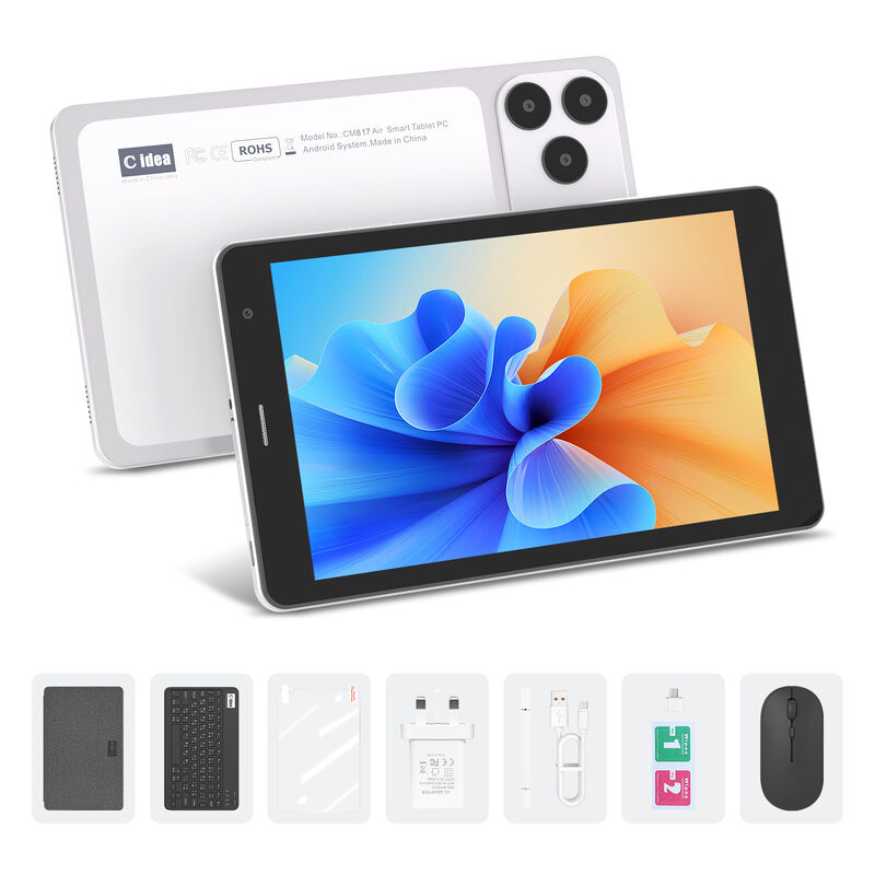 C ý tưởng máy tính bảng Wifi 7 inch với vỏ 8+256GB lưu trữ Quad Core Processor 600x1024 IPS màn hình cảm ứng CM517 không khí