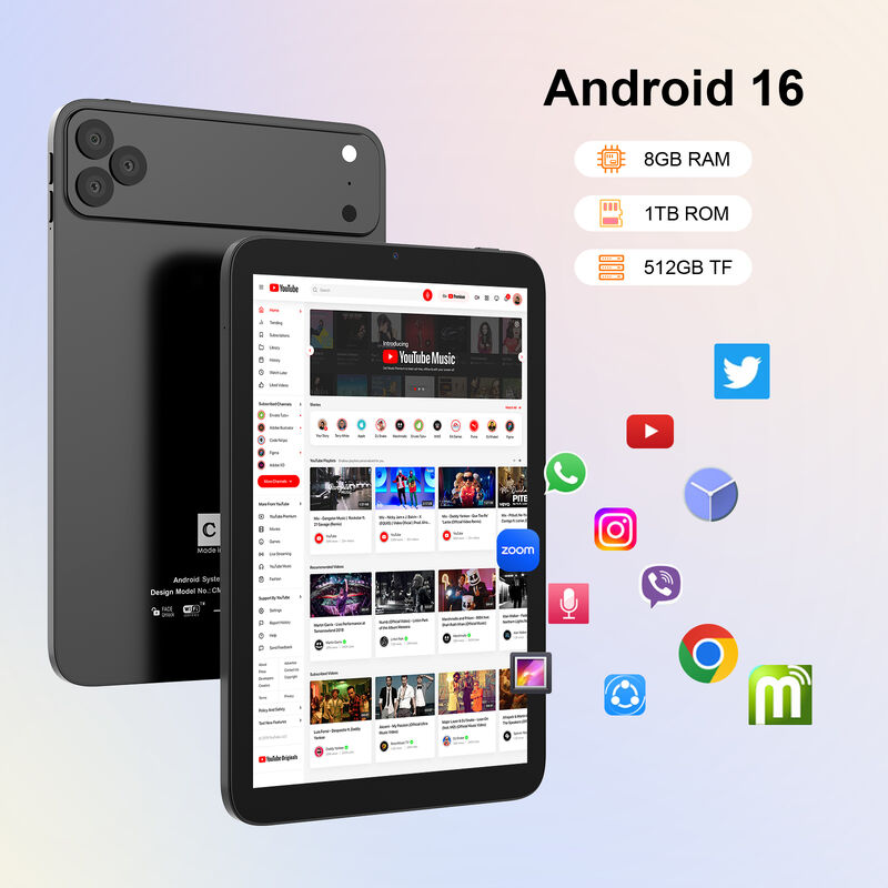 C Idea 10.1 Inch Tablet PC với SIM WIFI Android Tablet cho giáo dục CM10017air Đen