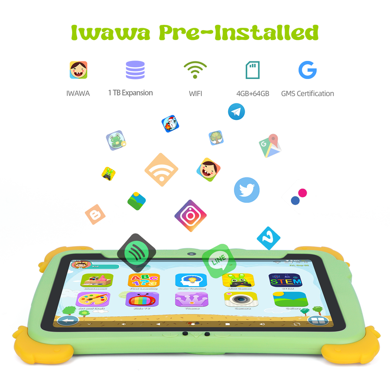 C Idea 10,1 inch Android Tablet 4GB RAM 64GB ROM Tablet Kidspad P1100