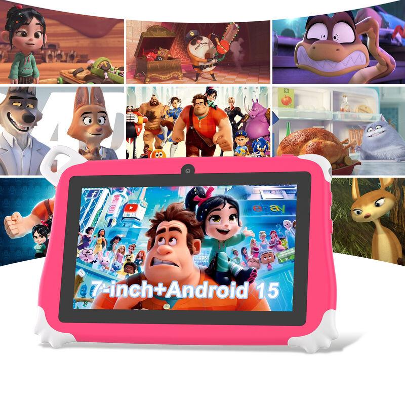 C Idea New Kids Tablet PC 7 Inch 8GB RAM 256GB ROM Android 16 Wi-Fi Drop Resistant Sử dụng giáo dục (CM86-Pink)