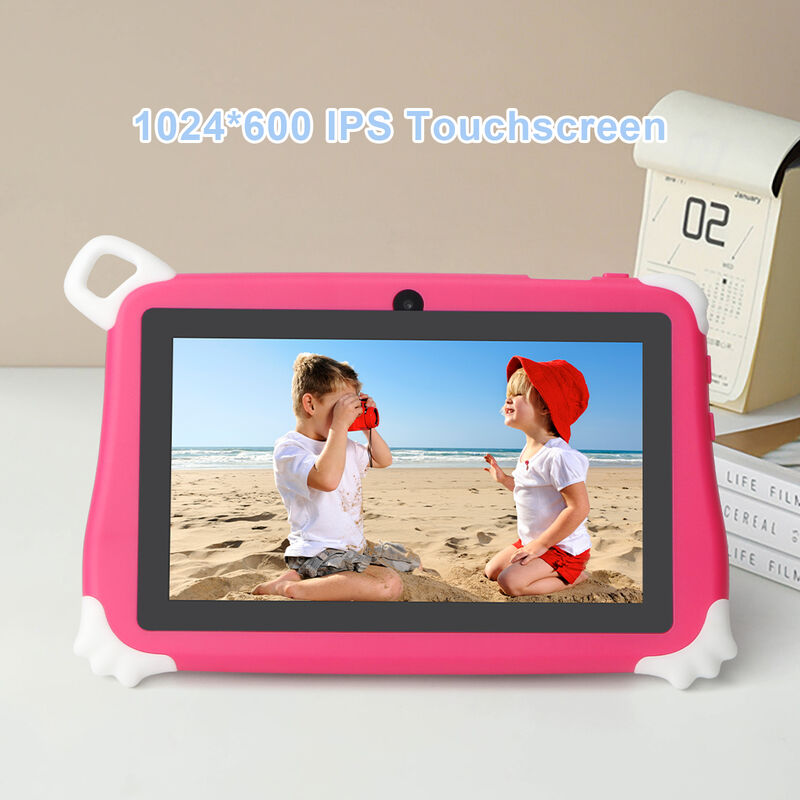 C Idea New Kids Tablet PC 7 Inch 8GB RAM 256GB ROM Android 16 Wi-Fi Drop Resistant Sử dụng giáo dục (CM86-Pink)