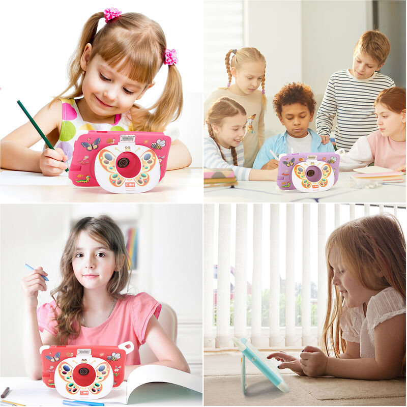 C Idea New Kids Tablet PC 7 Inch 8GB RAM 256GB ROM Android 16 Wi-Fi Drop Resistant Sử dụng giáo dục (CM86-Pink)