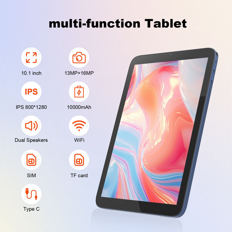 C Idea ODM/OEM 10.1 Inch Máy tính bảng dành cho doanh nghiệp Android 16 8GB RAM 1TB Bộ lưu trữ Wi-Fi Màn hình cảm ứng FHD (CM10017 Air-Blue)